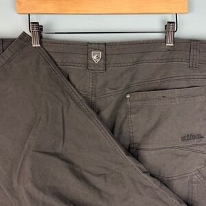 Kuhl Revolvr Carpenter Work Pants Men's 40x30 Gray Outdoor Hiking Stretch Logo